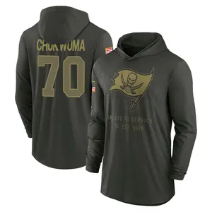 Men's Benjamin Chukwuma Tampa Bay Buccaneers Forest/Green 2025 Salute to Service Sideline Lightweight Hooded Pullover Long Sleev
