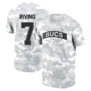 Men's Bucky Irving Tampa Bay Buccaneers Arctic Camo 2024 Salute to Service Performance T-Shirt