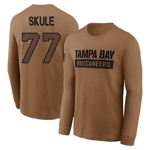 Men's Justin Skule Tampa Bay Buccaneers Brown 2023 Salute To Service Long Sleeve T-Shirt