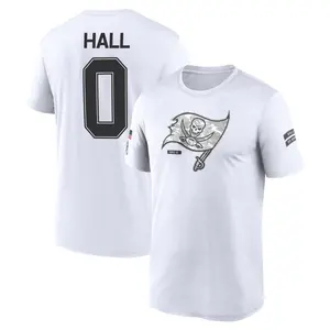 Men's Kemon Hall Tampa Bay Buccaneers White 2024 Salute to Service Legend Performance T-Shirt