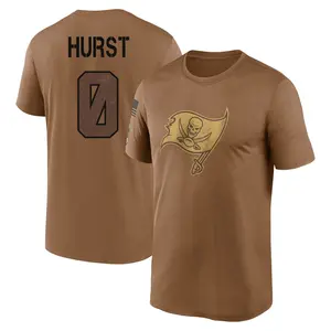 Men's Ted Hurst Tampa Bay Buccaneers Brown 2023 Salute To Service Legend Performance T-Shirt