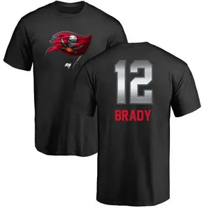 Men's Tom Brady Tampa Bay Buccaneers Midnight Mascot T-Shirt - Black