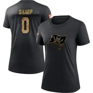 Women's Bauer Sharp Tampa Bay Buccaneers Black 2020 Salute To Service Performance T-Shirt