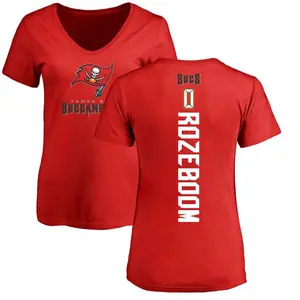 Women's Christian Rozeboom Tampa Bay Buccaneers Backer Slim Fit T-Shirt - Red