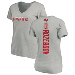 Women's Christian Rozeboom Tampa Bay Buccaneers Backer V-Neck T-Shirt - Ash