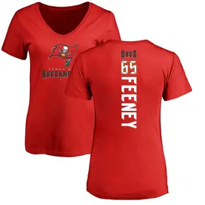 Women's Dan Feeney Tampa Bay Buccaneers Backer Slim Fit T-Shirt - Red