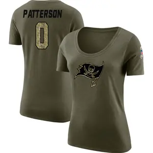 Women's Dean Patterson Tampa Bay Buccaneers Salute to Service Olive Legend Scoop Neck T-Shirt