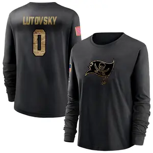 Women's Henry Lutovsky Tampa Bay Buccaneers Black 2020 Salute To Service Sideline Performance Long Sleeve T-Shirt
