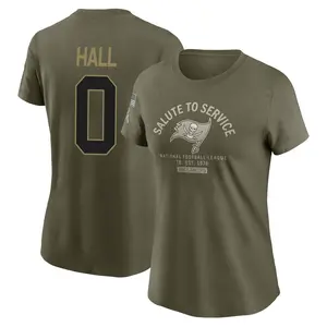 Women's Kemon Hall Tampa Bay Buccaneers Olive 2025 Salute to Service Sideline T-Shirt