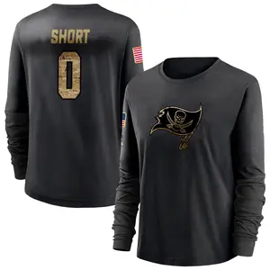 Women's Noah Short Tampa Bay Buccaneers Black 2020 Salute To Service Sideline Performance Long Sleeve T-Shirt
