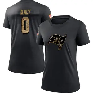 Women's Scott Daly Tampa Bay Buccaneers Black 2020 Salute To Service Performance T-Shirt