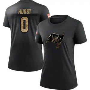 Women's Ted Hurst Tampa Bay Buccaneers Black 2020 Salute To Service Performance T-Shirt