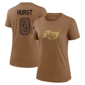 Women's Ted Hurst Tampa Bay Buccaneers Brown 2023 Salute To Service Legend Performance T-Shirt