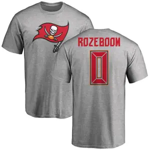 Youth Christian Rozeboom Tampa Bay Buccaneers Name & Number Logo T-Shirt - Ash