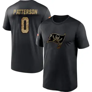 Youth Dean Patterson Tampa Bay Buccaneers Black 2020 Salute To Service Performance T-Shirt
