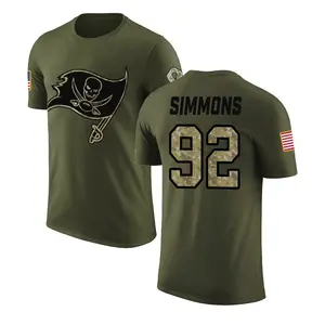 Youth Elijah Simmons Tampa Bay Buccaneers Olive Salute to Service Legend T-Shirt
