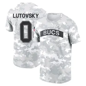 Youth Henry Lutovsky Tampa Bay Buccaneers Arctic Camo 2024 Salute to Service Performance T-Shirt