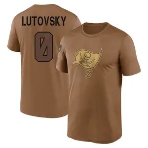 Youth Henry Lutovsky Tampa Bay Buccaneers Brown 2023 Salute To Service Legend Performance T-Shirt
