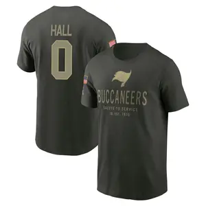 Youth Kemon Hall Tampa Bay Buccaneers Forest/Green 2025 Salute to Service Sideline Primary Edge T-Shirt