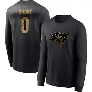 Youth Noah Short Tampa Bay Buccaneers Black 2020 Salute To Service Sideline Performance Long Sleeve T-Shirt