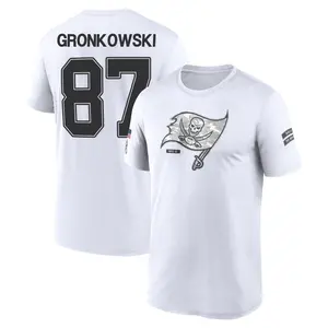 Youth Rob Gronkowski Tampa Bay Buccaneers White 2024 Salute to Service Legend Performance T-Shirt