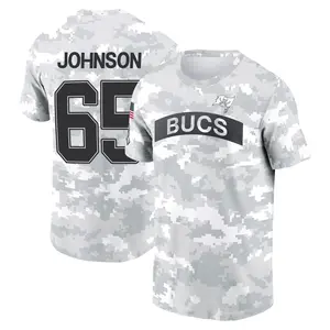 Youth Ryan Johnson Tampa Bay Buccaneers Arctic Camo 2024 Salute to Service Performance T-Shirt